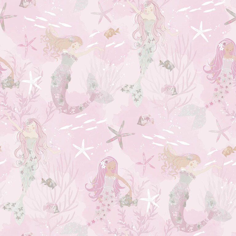 Artisan G78390 Non Woven Pink Kids Wallpaper for Kids and Teens Room