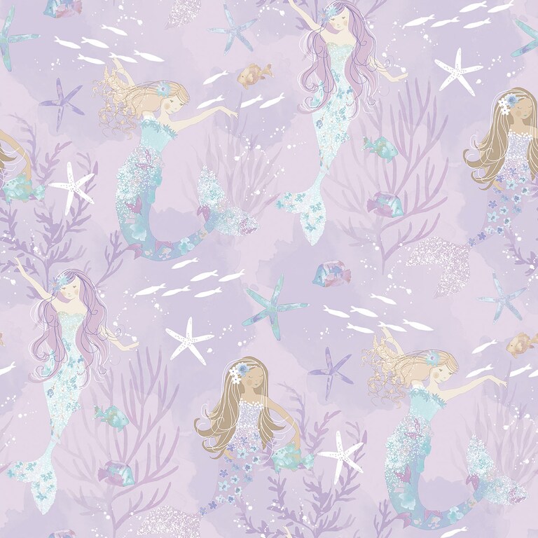 Artisan G78391 Non Woven Purple Kids Wallpaper for Kids and Teens Room