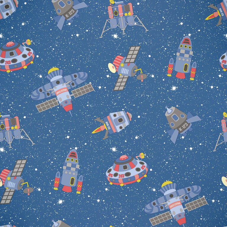 Artisan G78411 Non Woven Blue & Red Kids Wallpaper for Kids and Teens Room