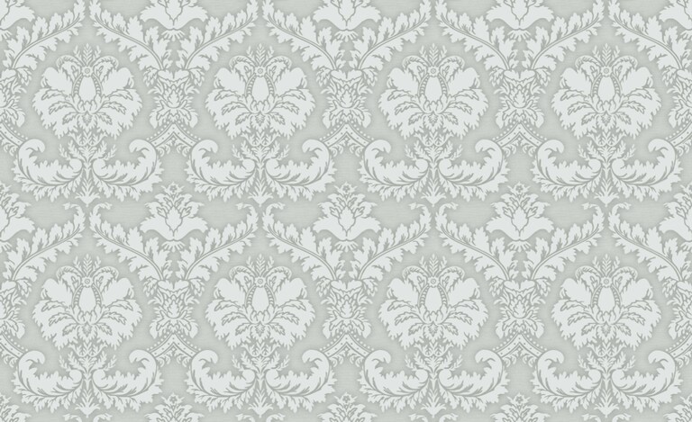 Artisan VD20001-2 Non Woven Silver Damask Wallpaper for Bedroom & Living room