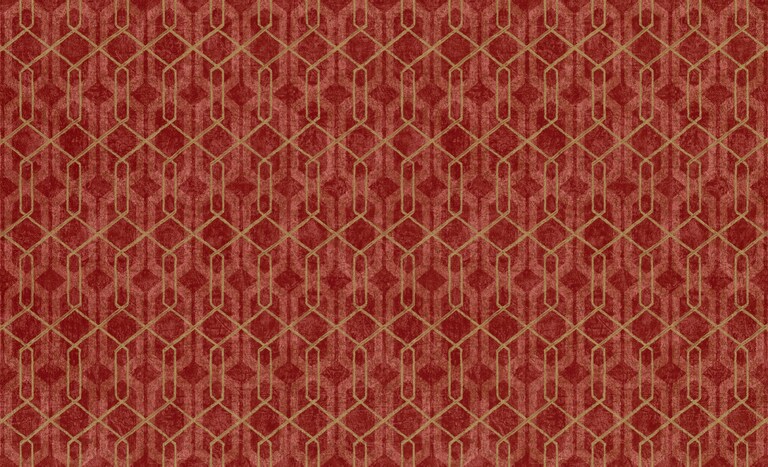 Artisan VD20009-3 Non Woven Red Geometric Wallpaper for Bedroom & Living room