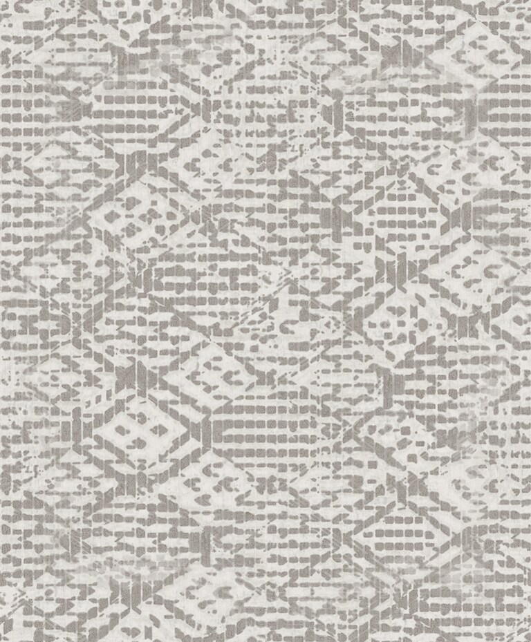 Artisan WG14002-3 Non Woven White & Silver Geometric Wallpaper for Bedroom & Living room