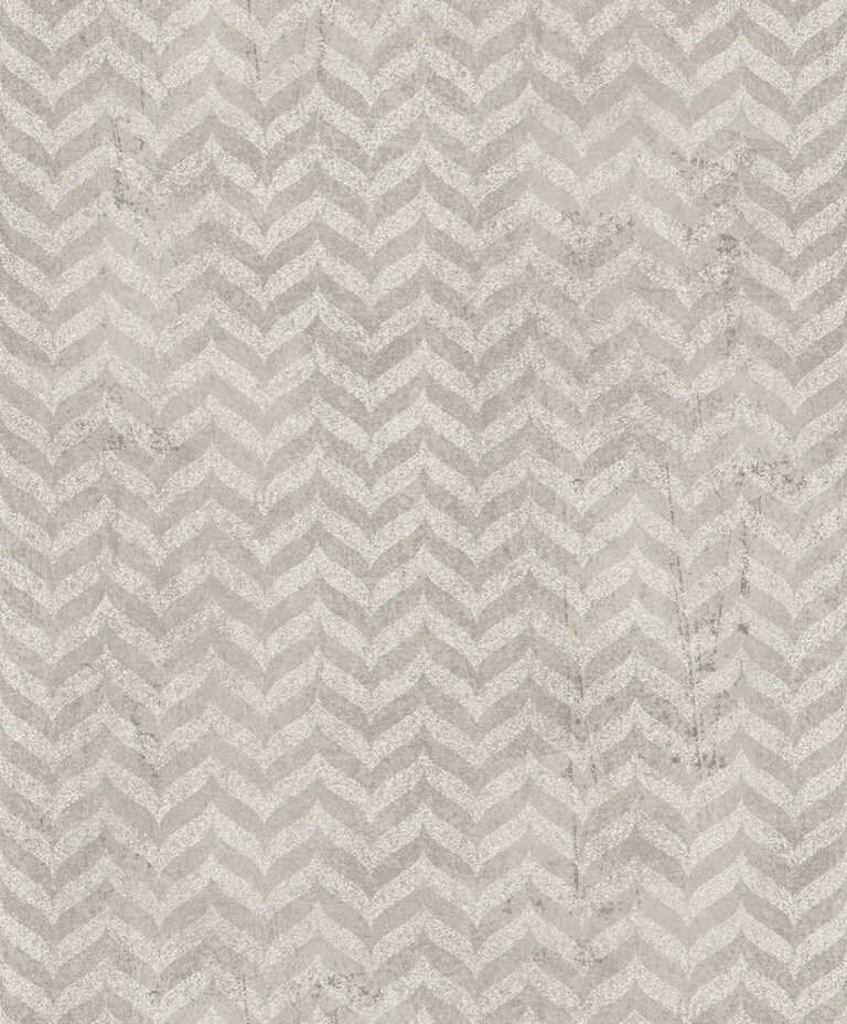 Artisan WG14008-2 Non Woven White & Silver Chevron Wallpaper for Bedroom & Living room