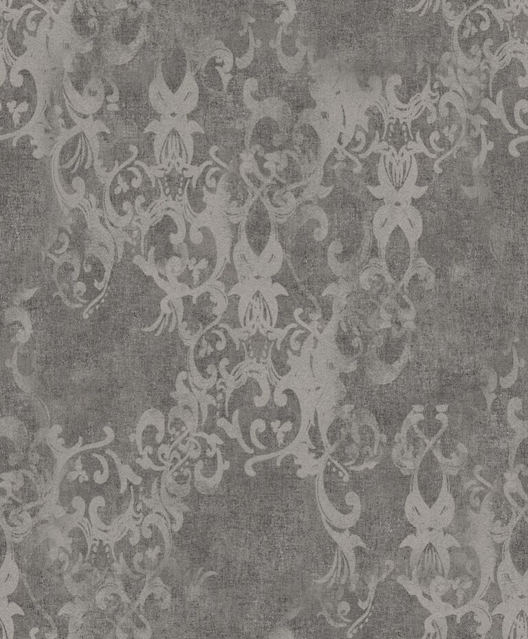 Artisan WG14012-3 Non Woven Grey & Silver Damask Wallpaper for Bedroom & Living room