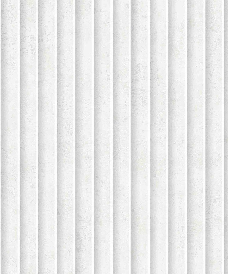 Excel 4003-1 Vinyl with Paper Back White Plain & Stripes Wallpaper for Bedroom & Living room