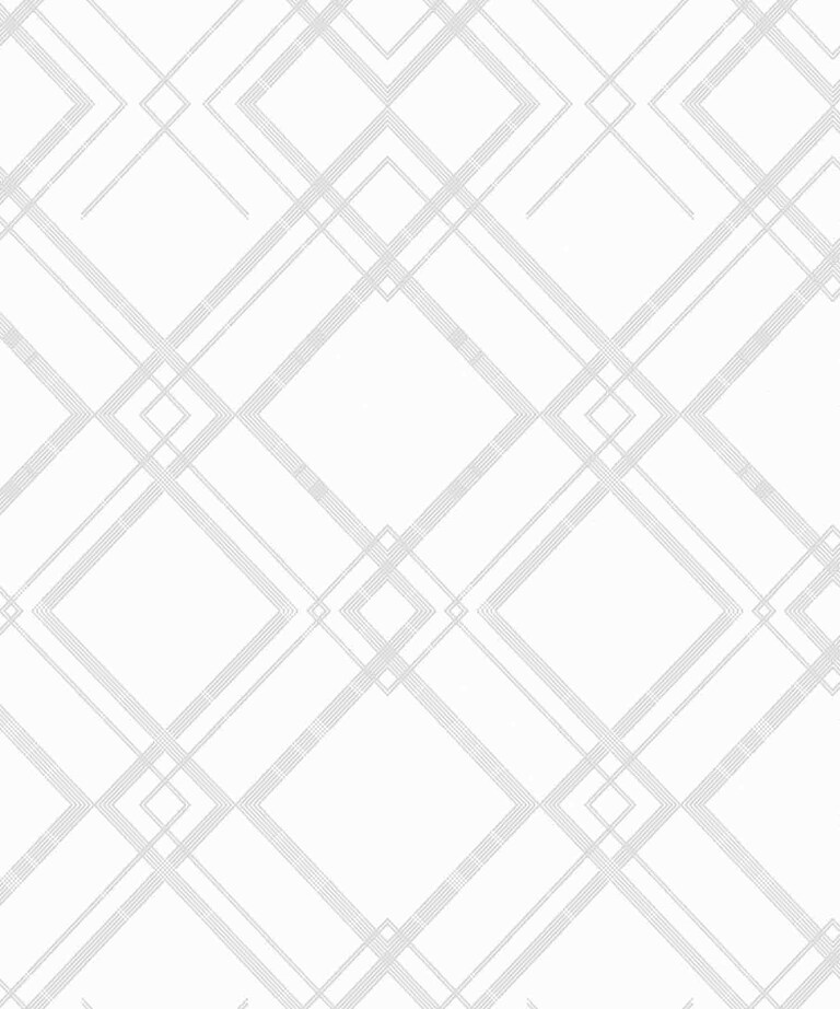 Excel 4010-1 Vinyl with Paper Back White Geometric Wallpaper for Bedroom & Living room