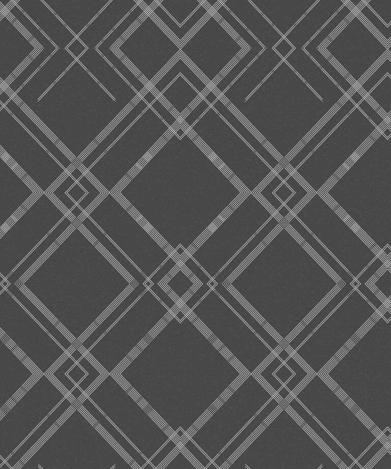 Excel 4010-3 Vinyl with Paper Back Black Geometric Wallpaper for Bedroom & Living room