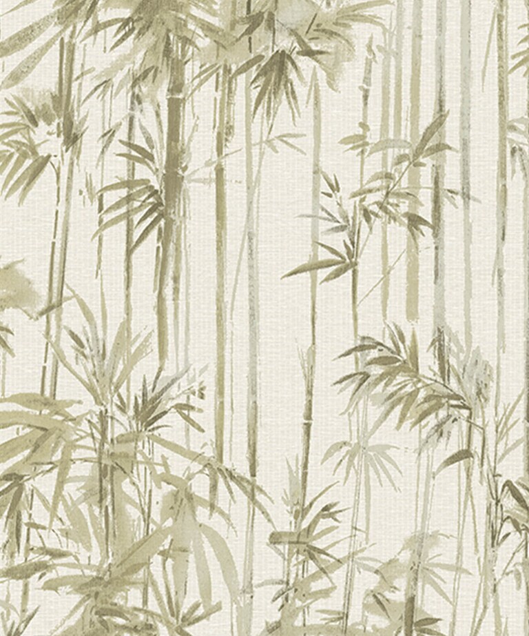 Excel 81158-2 Vinyl with Paper Back Green Botanical Wallpaper for Bedroom & Living room