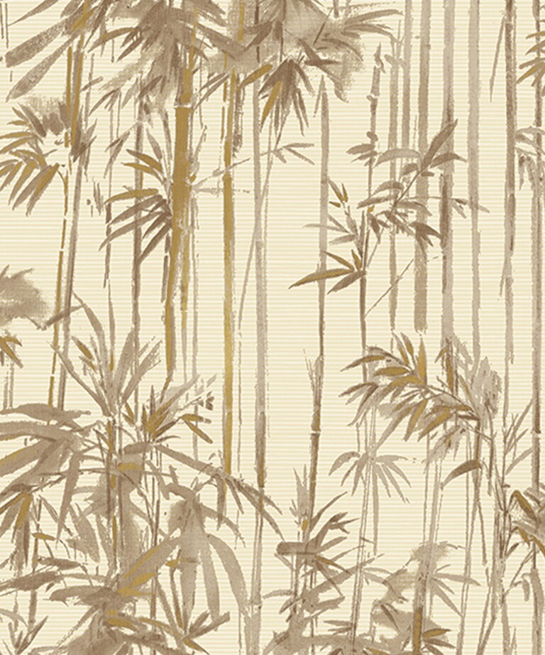 Excel 81158-3 Vinyl with Paper Back Brown Botanical Wallpaper for Bedroom & Living room
