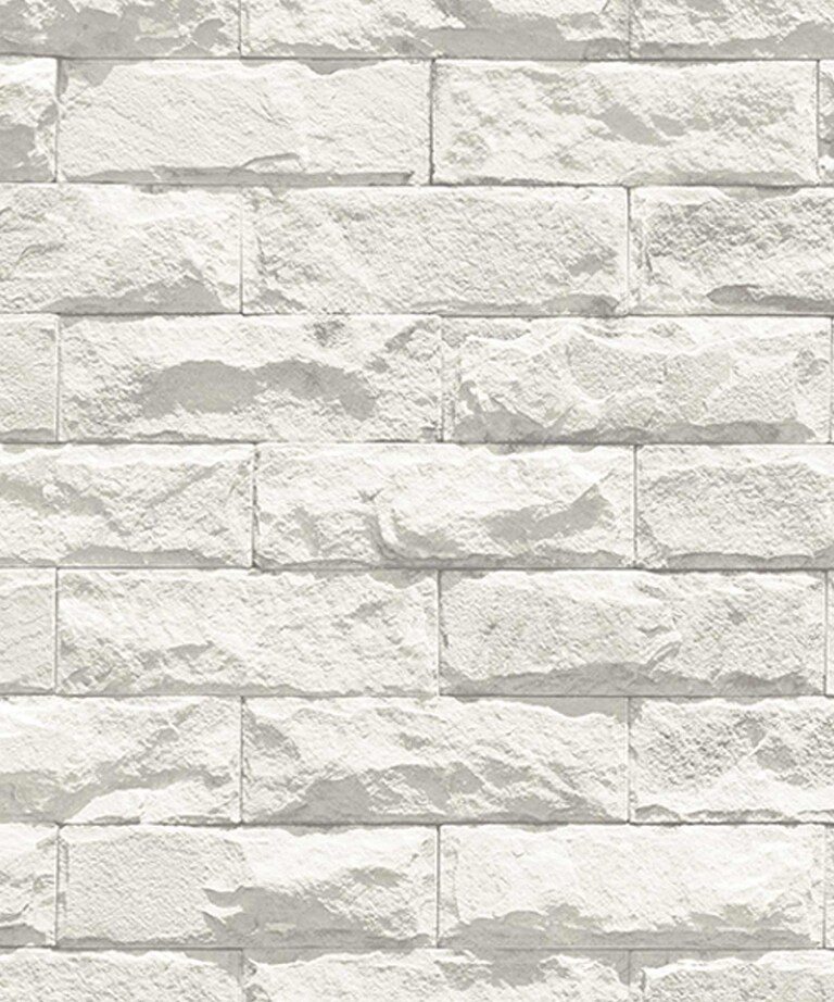 Excel 85085-1 Vinyl with Paper Back Grey Brick Wallpaper for Bedroom & Living room