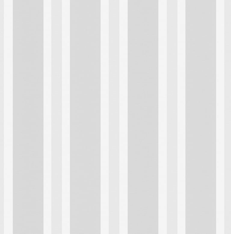 Marshalls INS 263 Non Woven Grey & White Vertical Wide Stripes Wallpaper for Bedroom & Living Room