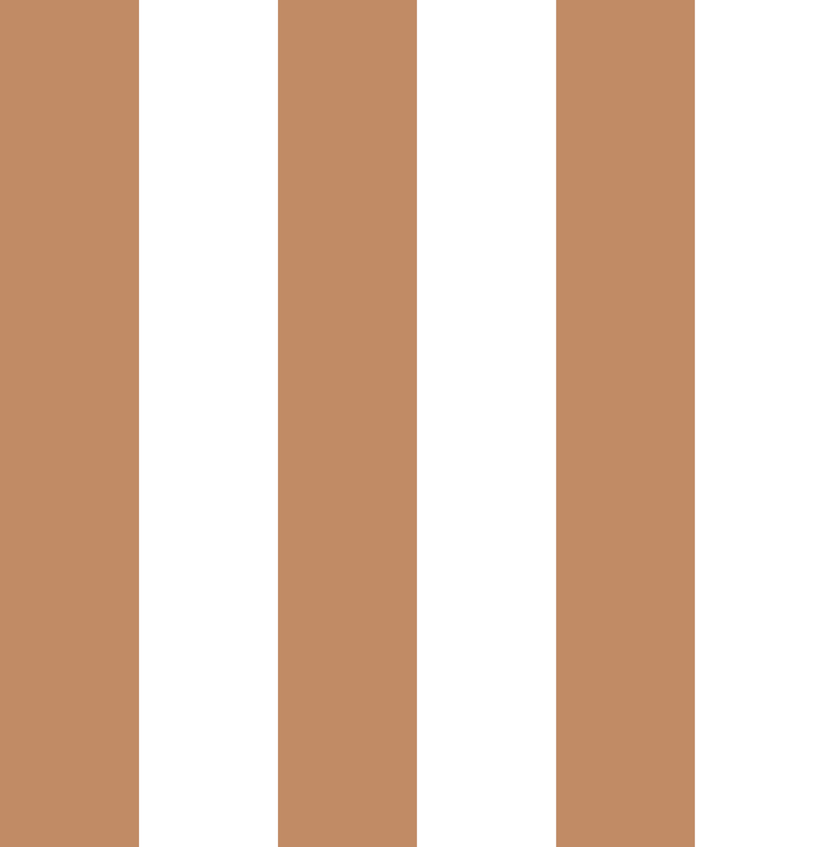 Marshalls INS 265 Non Woven Copper, White & Brown Vertical Wide Stripes Wallpaper for Bedroom & Living Room