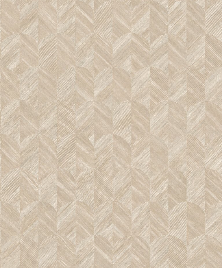 Marshalls MU 3213 Non Woven Beige Geometric Wallpaper for Bedroom & Living room