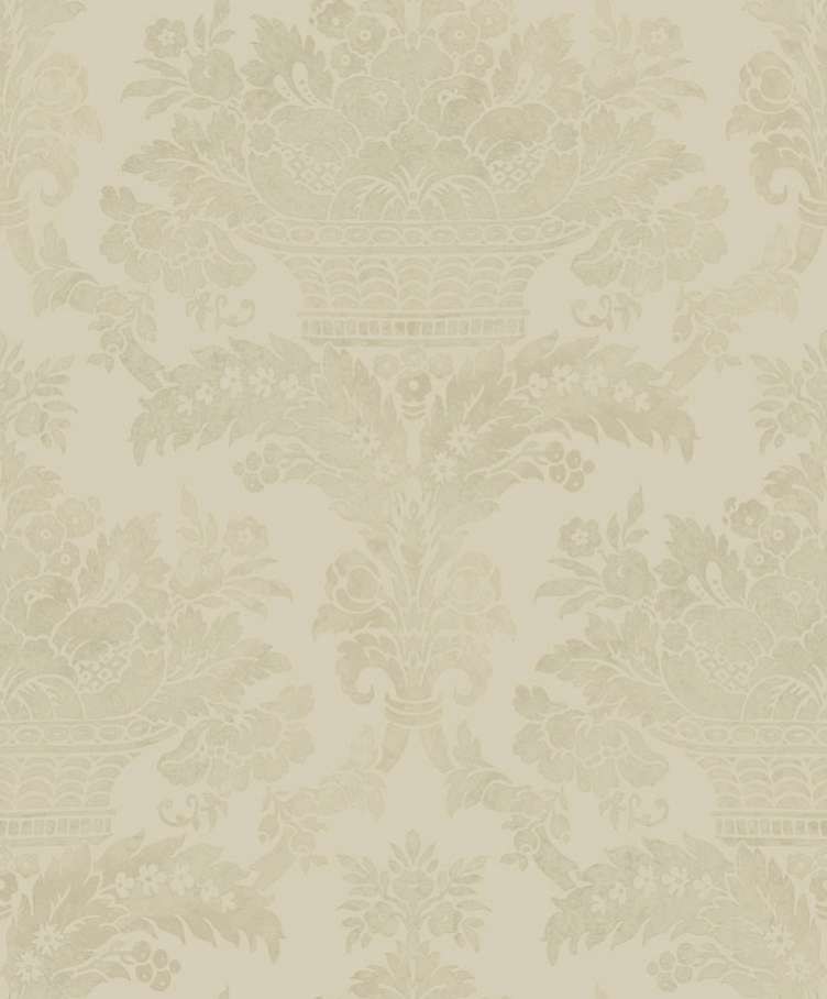 Marshalls 24302 Non Woven Gold, Brown & Beige Damask Wallpaper for Bedroom & Living Room