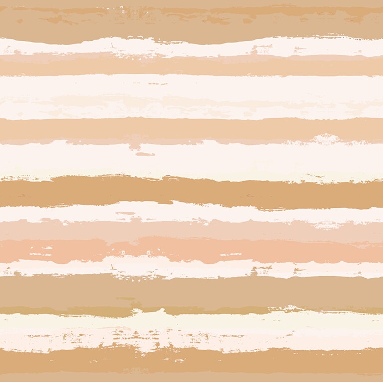 Marshalls FUN 167 Non Woven Ivory, Beige & Orange Vertical Stripes Wallpaper for Bedroom & Living Room